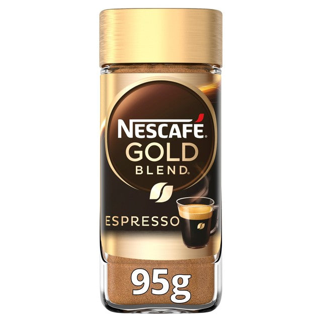 Nescafe Gold Espresso instant coffee 95g, imported from the UK