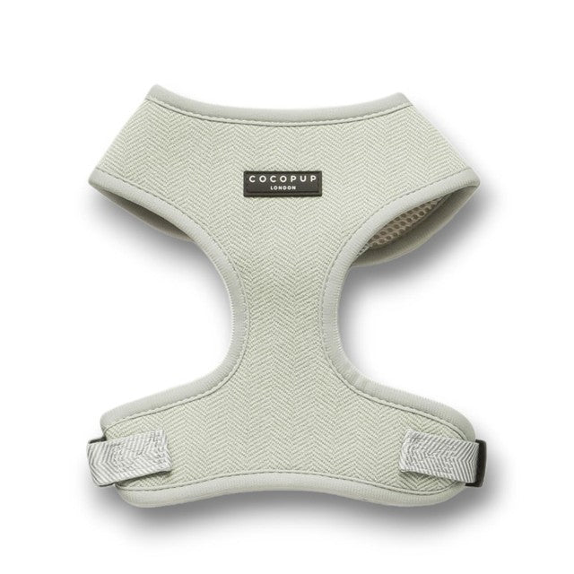 Cocopup London Sage Tweed dog harness Medium - British product