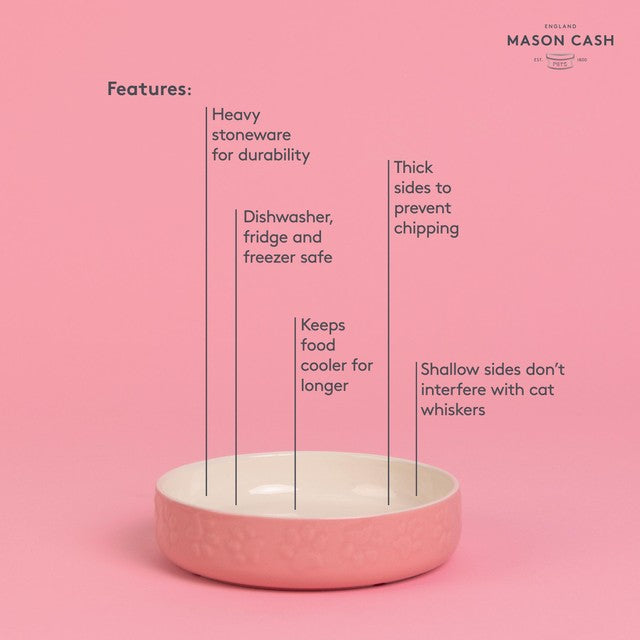 Mason Cash pink cat saucer 13cm, imported from the UK