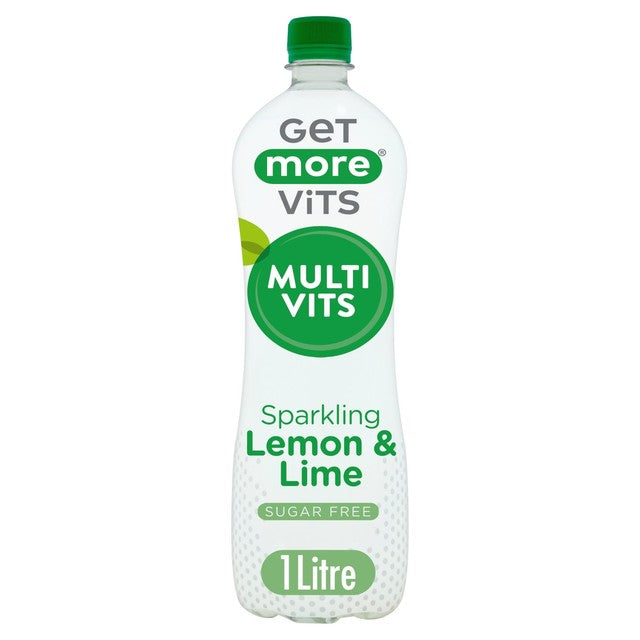 Get More Vits multivitamin sparkling water lemon and lime 1L, UK version