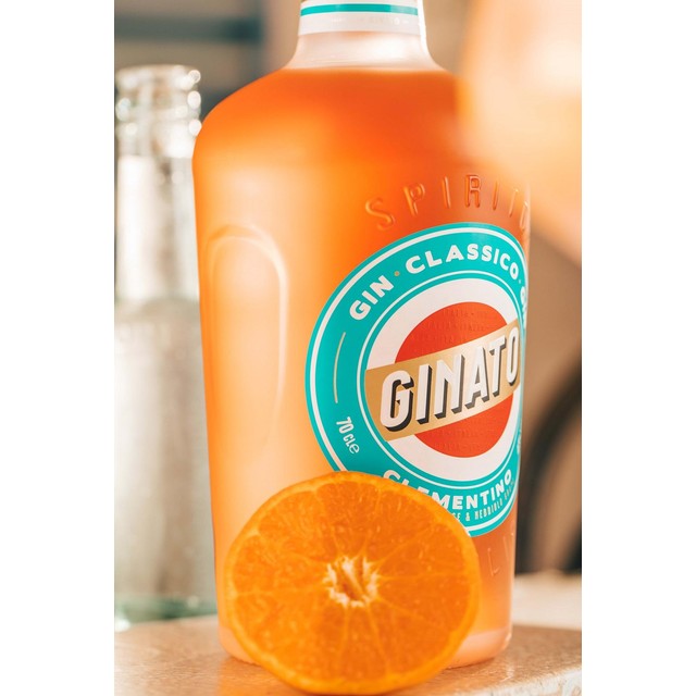 Ginato Clementine Orange Gin Bottle 70cl, UK version