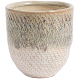 M&S M&S Medium Glazed Textured Ceramic Planter White Indoor Planter One Size- Buy online at McGrocer