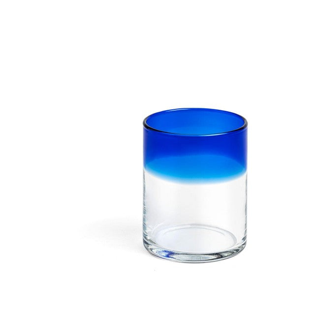 Daylesford Ludlow blue glass tumbler imported from the UK