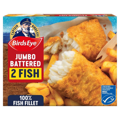 M&S Birds Eye 2 MSC Filets de poisson panés Jumbo Poisson 400g- Acheter en ligne sur McGrocer
