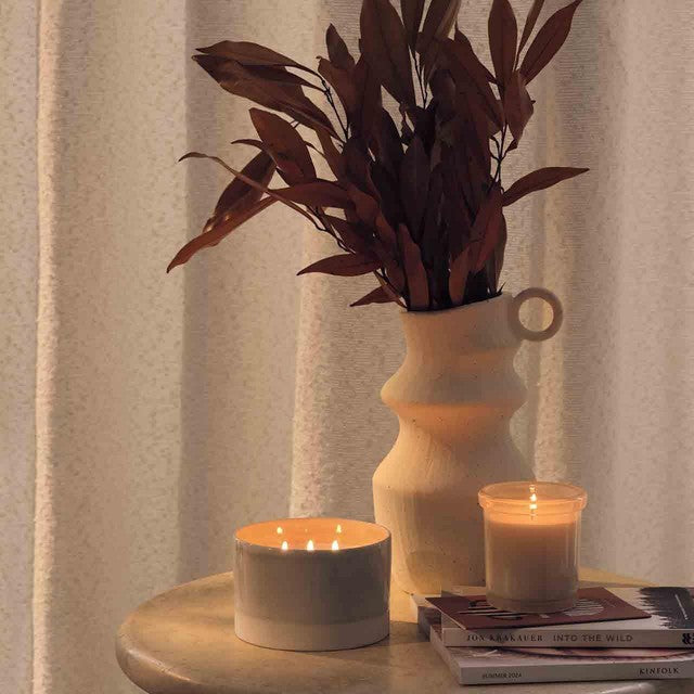 M&S Scentiments Slow Morning three-wick candle, imported from the UK