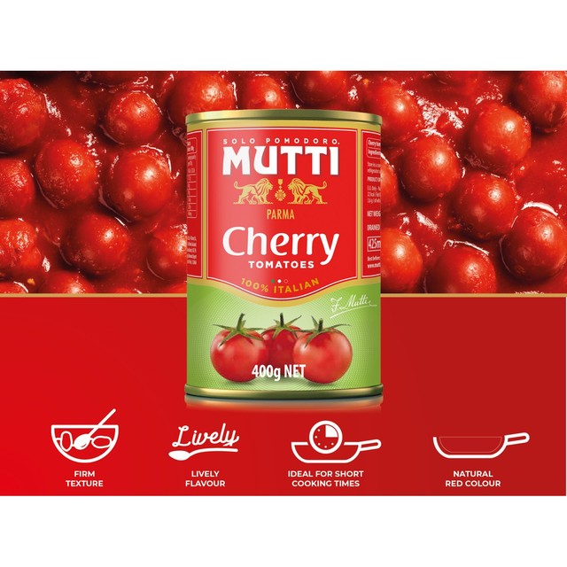 Mutti cherry tomatoes sweet & intense 400g, imported from the UK