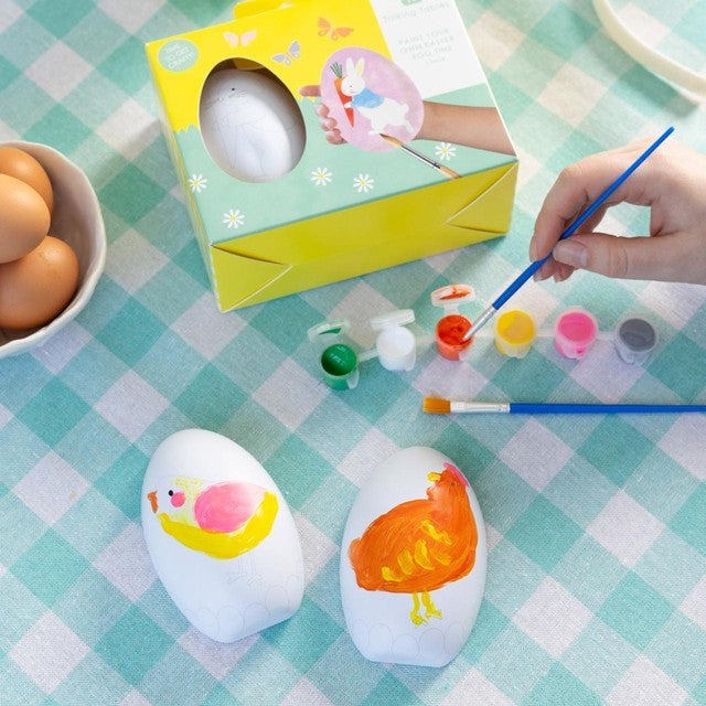 Talking Tables Easter egg tin craft kit 2-pack, imported from the UK