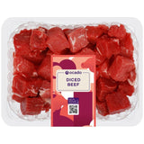 Ocado Lean Diced Beef 500g, imported from the UK