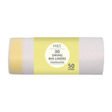 M&S fragranced bin liners 50L 30 pack, imported from the UK