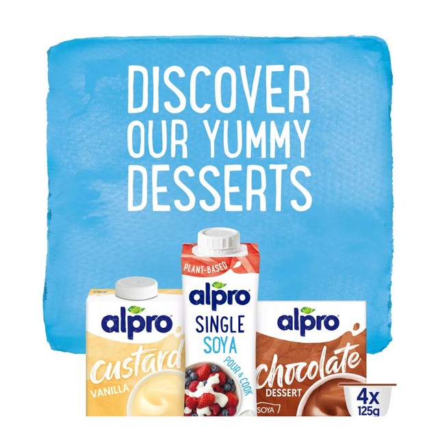 Alpro Dark Chocolate Soya Dessert 4 x 125g - British product