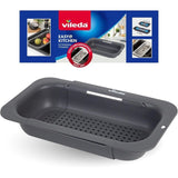 M&S Vileda Sinkside Extending Strainer Grey Kitchen Strainer- Buy online at McGrocer