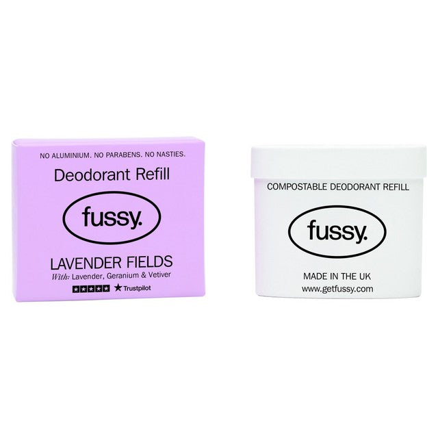 Fussy deodorant refill Lavender Fields 40g - British product