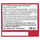 Glade scented candle Floral Cherries 108g - British product