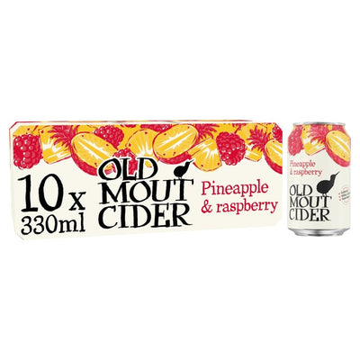 M&S Old Mout Pineapple & Raspberry Fruit Cider 10 x 330ml- Buy online at McGrocer