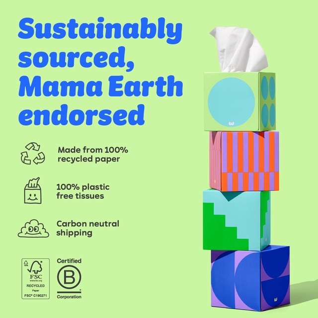 Who Gives A Crap Soft & Strong facial tissues box of 56 (British brand)