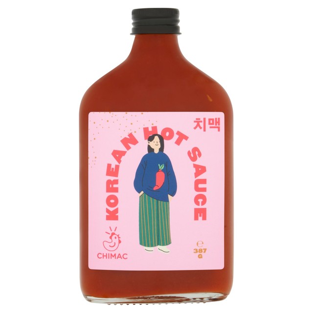 Chimac Korean hot sauce glass bottle, UK version