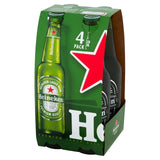 Heineken lager beer 4 x 330ml bottles, UK version