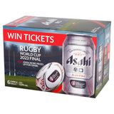 Asahi Super Dry lager beer 6 x 330ml cans - British product