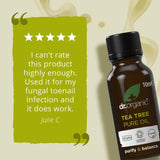 Dr Organic tea tree pure essential oil 10ml - British product