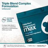BetterYou Magnesium Max Original Powder supplement 375mg - British product