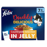 M&S Felix Doubly Delicious 7+ Countryside Selection Jelly Wet Cat Food 12 x 85g- Buy online at McGrocer