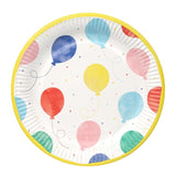 Talking Tables balloon paper party plates 23cm (British brand)