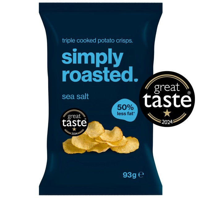 simply roasted sea salt crisps 93g (British brand)