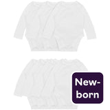 M&S M&S Baby Cotton Long Sleeve Bodysuits White Newborn- Buy online at McGrocer