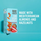 Rude Health low sugar granola with almonds and hazelnuts 400g, imported from the UK