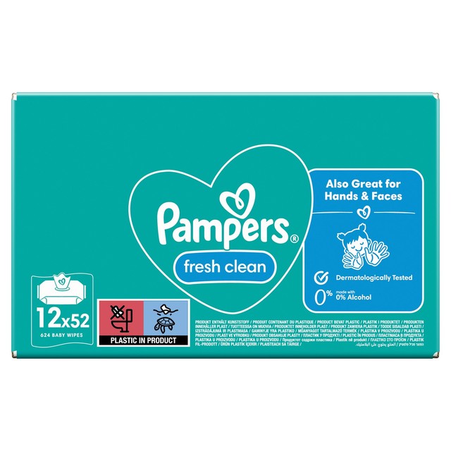 Pampers Baby Wipes Scented 624 Count, imported from the UK