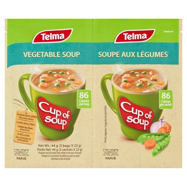 Telma vegetable cup of soup with croutons 44g (British brand)