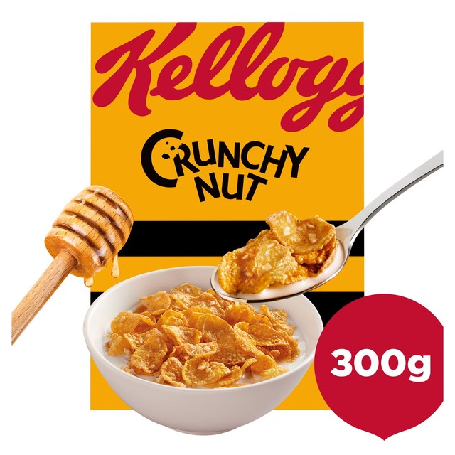 Kellogg's Crunchy Nut Original cornflakes cereal 300g, UK version