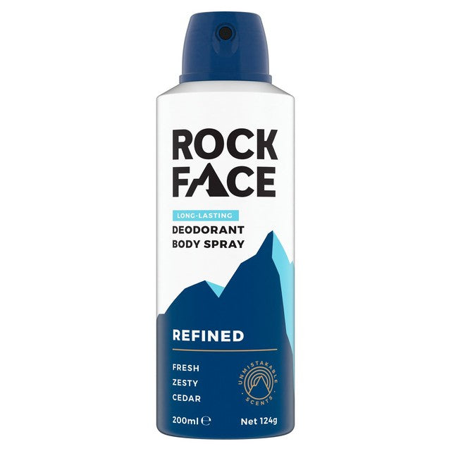 Rock Face Refined Deodorant Body Spray 200ml, imported from the UK