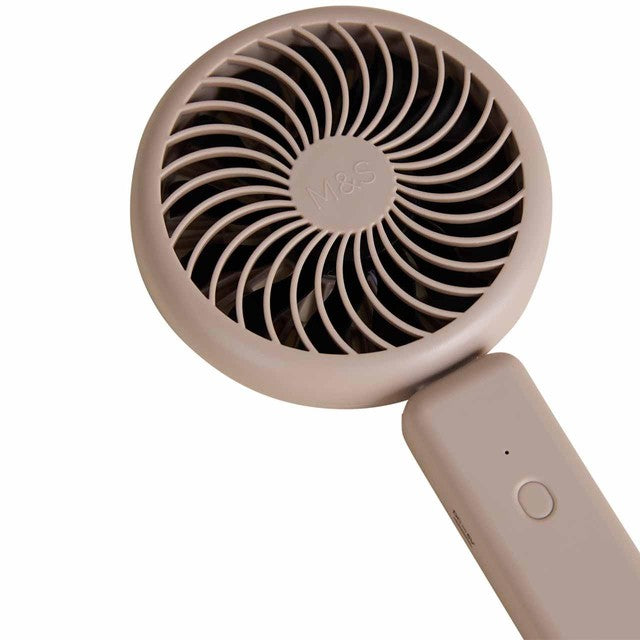 M&S USB travel fan in neutral finish, UK version
