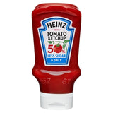 Heinz tomato ketchup 50% less sugar and salt 435g, UK version