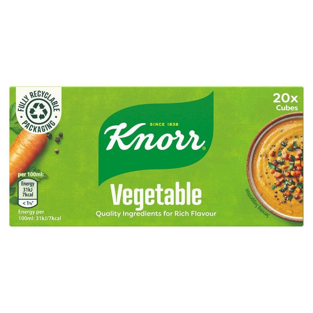 Knorr Vegetable Stock Cubes 20 x 10g, UK version