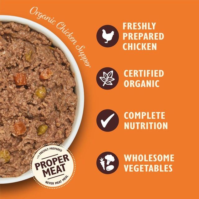 Lily's Kitchen Organic Chicken & Spelt Supper wet dog food 150g, UK version
