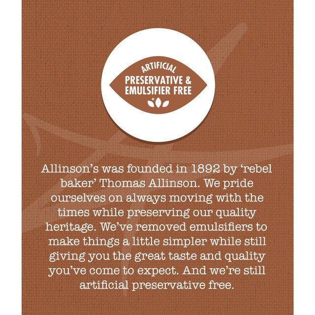 Allinson's wholemeal bread topped with oat bran 650g - British product