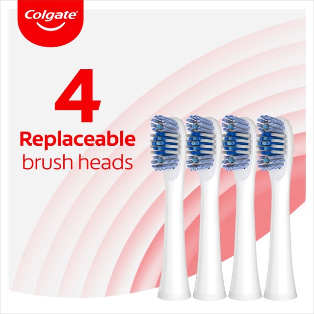 Colgate toothbrush heads Max White Soft pack of 4 - British product