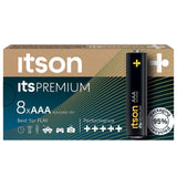 ITSON Itspremium AAA alkaline battery pack of 8, UK version