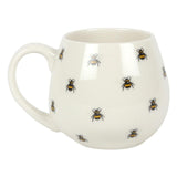 Something Different bee print rounded mug - British product