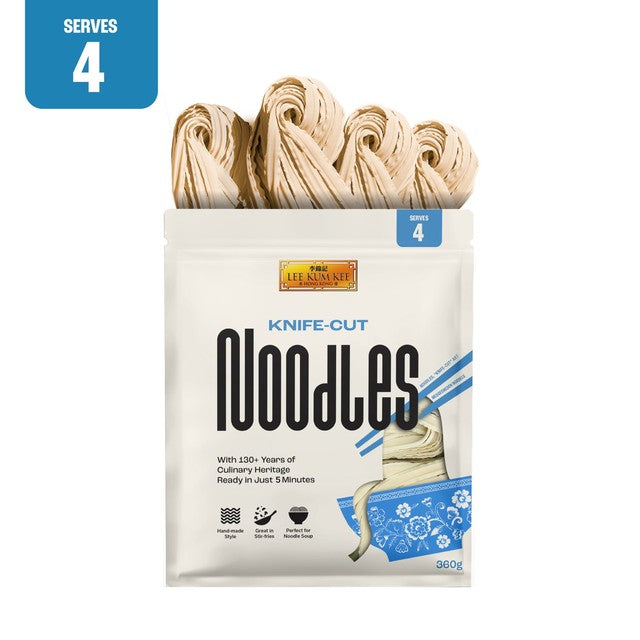 Lee Kum Kee knife-cut noodles 4 portion, imported from the UK