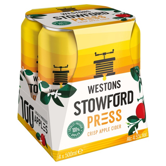 Stowford Press medium dry cider 4x440ml (British brand)