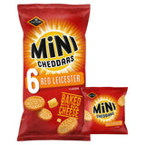 Jacob's Mini Cheddars Red Leicester cheese snack biscuits 6 pack, UK version