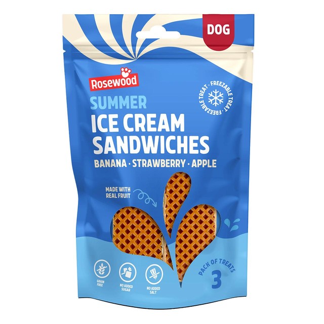 Rosewood ice cream sandwich dog chew 160g - British product