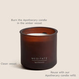 M&S Meditate refillable candle, imported from the UK