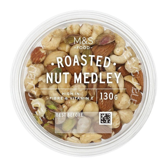 M&S Roasted Nut Medley 130g, imported from the UK