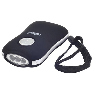 M&S Rolson 3 LED Dyno Torch Black Dynamo Torch- Buy online at McGrocer