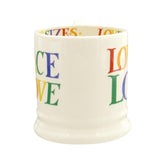 Emma Bridgewater Rainbow Toast Love is Love mug 1/2 pint - British product