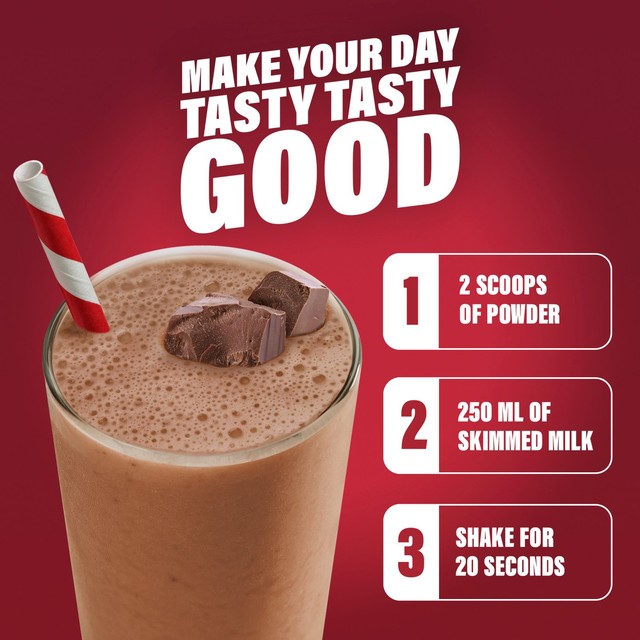 SlimFast chocolate meal shake powder 375g (British brand)